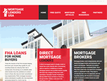 Tablet Screenshot of mortgage-lenders-usa.com